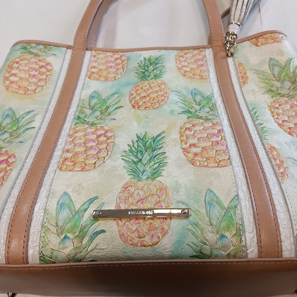 Like new Brahmin Julian Pompanos Pineapple Set